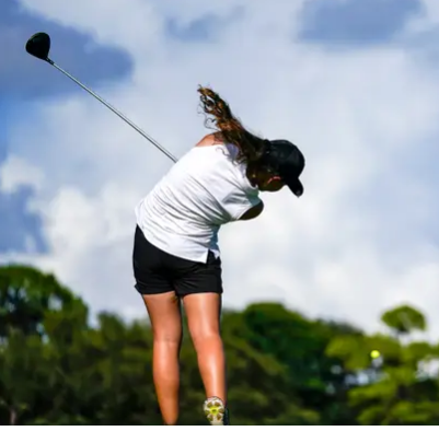 Abby Smith College Golf Recruit 2025 Lincoln Park Academy Fort Pierce Florida Follow Through Arlen Bento Jr.